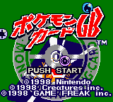 Pokemon Card GB2 Here Comes Team GR title screen for GameBoy Color